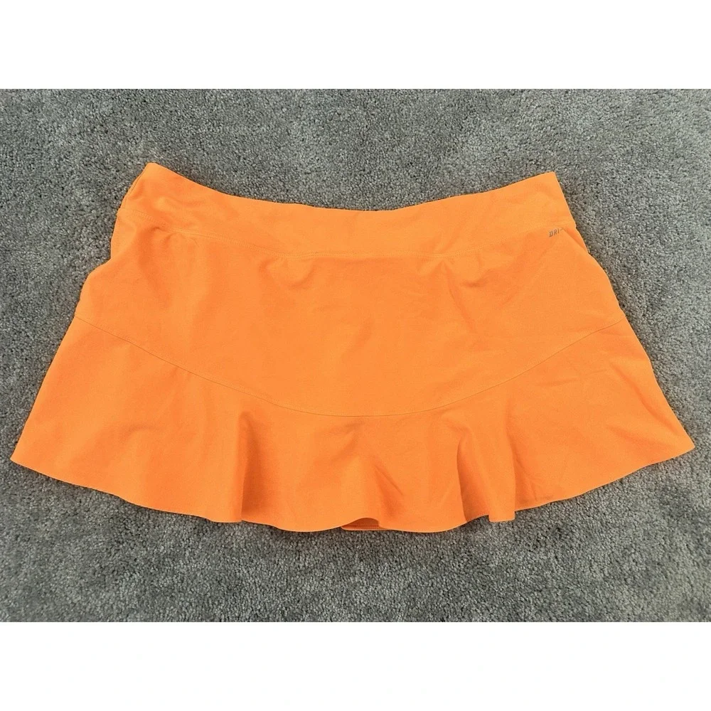 Nike Orange Skirt With Gray Shorts XL‎